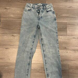 PacSun Straight Leg Boyfriend Jeans Light Wash (Size 24)